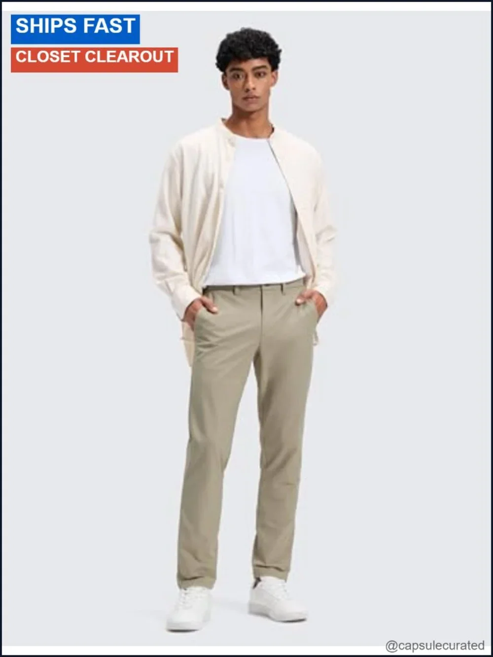 Stretch Cotton Chino Pants 32